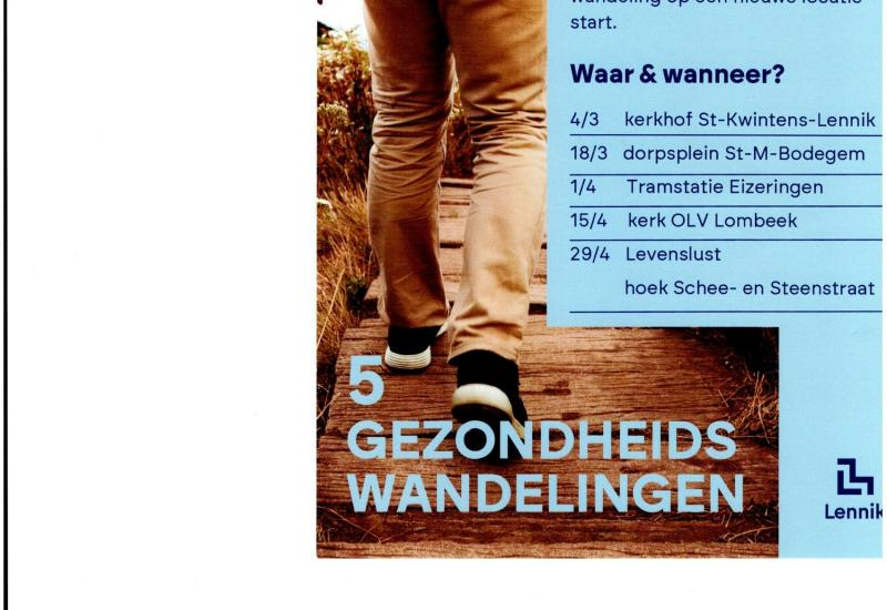 gezondheidswandeling © Gemeente Lennik