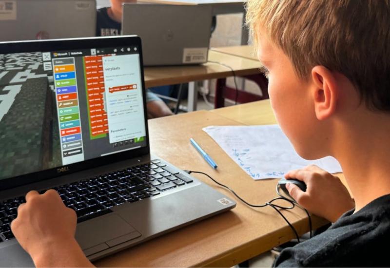 Programmeren in Minecraft © Skillz vzw