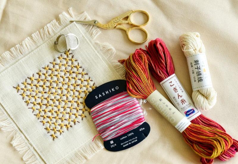 Sashiko Stikken voor beginners: Ontdek de Kunst van Japans Borduurwerk © Eri Umegae