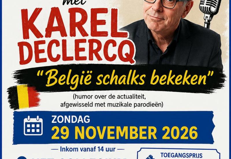 Cabaret met Karel Declercq - humor troef © RAAK Groot-Bijgaarden