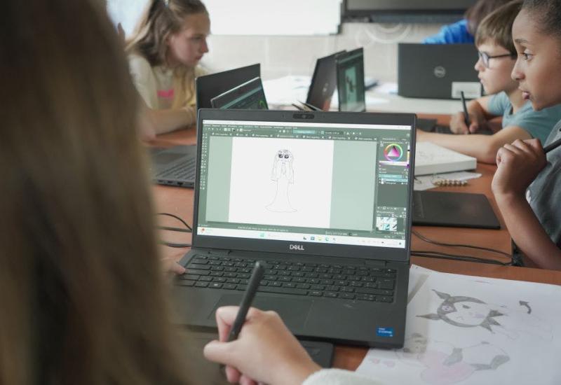 De DigiArt studio © Skillz vzw
