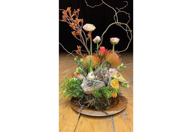 Bloemschikken met Leslie. © Ferm Sint-Martens-Bodegem