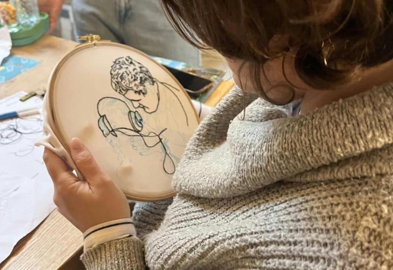 Lijntekeningen borduren © mai.zoku
