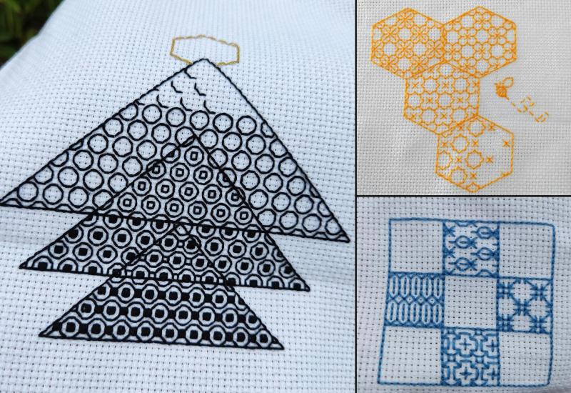Geometrisch borduren © Eline Yoshimi